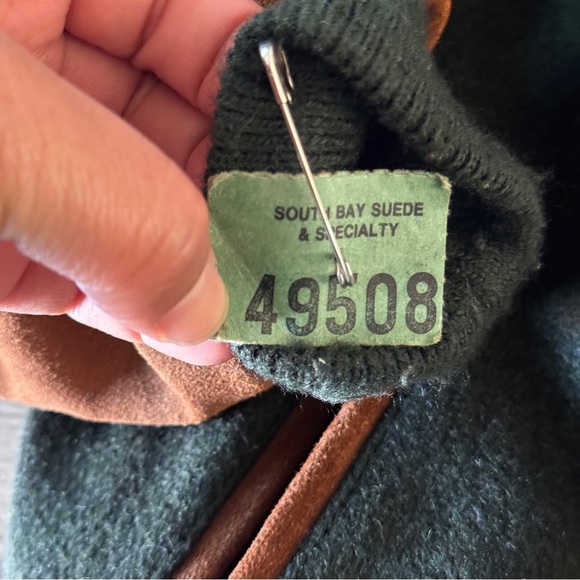 Vintage kids equestrian club bomber jacket suede two toned size 6 unisex - Picture 7 of 10